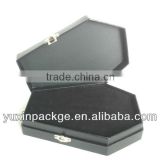 wood grain paper jewelry packing box with jewelry foam inserts