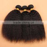 Wholesale Virgin Indian Hair Kinky Straight Yaki Hair Weave thumbnail-3