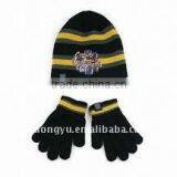 Boys Knit Hat and Glove Set