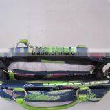 New Design Custom Handbag Wax Print Fabric Bag and PU Top Handle Bag thumbnail-3