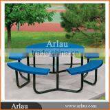 Hot-sale Public Metal Round Picnic Table and Bench thumbnail-1