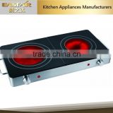 double burner elegant classical ceramic cooking stove