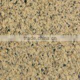 Granite Yellow Artificial Quartz Walls Decorated With Rocks