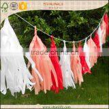 Fireproofed Red Tissue Paper Tassel for Party Favor