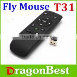 DBEST T31 Mouse 2.4G Wireless Remote Fly Air Mouse Keyboard for PC Android TV BOX Linux Windows media player hd