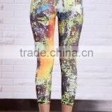 Sublimated Custom Pattern Women Yoga Gym Workout Pants