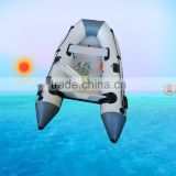 230cm inflatable PVC boat with aluminum floor for fishing, sports, rescue use