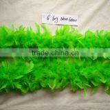 Neon green feather boa