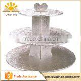 Tiered Round Cake Stand Black / Silver / Gold Cardboard Cupcake Tower Cake Decoration thumbnail-4