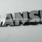 car name plate, car No frame,letter chrome sticker