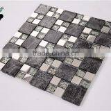 SMP20 Dark Grey And Black Mosaic Wall Art Decorative Mosaic Stained Glass Mosaic