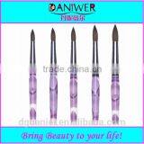 Hot Sell Best Quality Professional 5pcs Acrylic Nail Art Brush Kolinsky Nail Brushes for Girls Beauty thumbnail-1