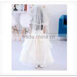 Fancy White Layered A-Line Scalloped Sleeveless Customized Vestidos Girl Dress for Wedding FG004 Flower-girl-dress-patterns thumbnail-6