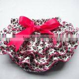 Hot Sale! Multi-color Satin Ruffle Bloomer Design for 0-4 Years Toddler Diaper Cover Girls Shorts thumbnail-5