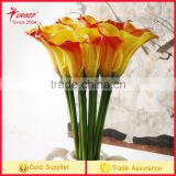 High Quality callas Flower Artificial silk flower3 colors callas flowers Real Touch fragrance PU Factory wholesale