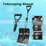 Telescopic snow shovel