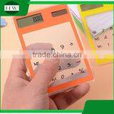 Promotion Clear Eco Portable Plastic Mini Ultrathin Square Pocket Solar Scientific Touch Screen Counter Calculator thumbnail-5