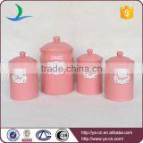 Wholesale Ceramic Biscuit Tea Sugar and Coffe Jars Container Sets thumbnail-1