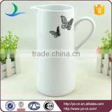 Black Butterfly Decal White Ceramic Bathroom Jug thumbnail-1