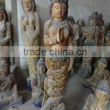 Hand Made Carving Wooden Kuanyin Statue 165cm High thumbnail-1