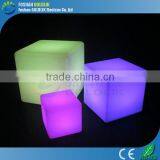 Outdoor events decoration led PE cubes with RGB color changing GKC-040RT