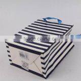 Foldable Gift Bag With Stripe Pattern/ Shopping Paper Bag thumbnail-5