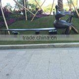 Fiberglass Man Character on Bench thumbnail-2