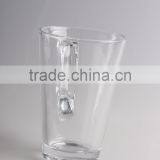 Custom Logo Printed Clear Cheap 16oz Glass Coffee Mugs Wholesale thumbnail-3