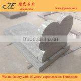 Exquisite Grey Double Heart Granite Headstone Designs thumbnail-4