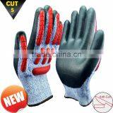 NMSAFETY Cheap Waterproof Mechanics Gloves 2014 Best Selling Product With Chips on Finger and Back thumbnail-1
