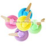 High Quality 2-Sets,Kids Ice Cream Bowl Spoon Set Cute Children Feeding Tableware Plastic Bowl thumbnail-6