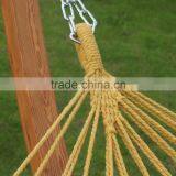 13FT Garden Patio Assembled ARC Double Cotton Hammock With Wood Stand thumbnail-5