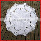 Victorian Style White Lace Crafts Parasol for Promotion thumbnail-5