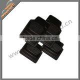 4pcs Black PVC Car Floor Mats thumbnail-1