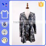 Delight With Reminiscence Style Deep Color Fashion Placket Women Wrap Coat thumbnail-1