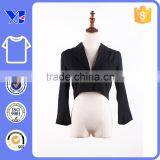 Normal Fall Style Curvy Botton Hem Waist Length Short Open Coat thumbnail-1