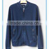 Indigo Bomber Sweatshirt thumbnail-3