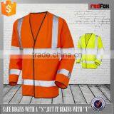 Waterproof Safety Polyester Vest With Long Sleeves thumbnail-5
