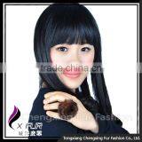 CX-A-64D Flower Rex Rabbit Fur Girl Cute Ball Rings thumbnail-6