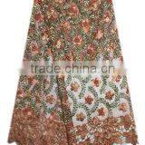 Fashiuonable African Women Wedding Dress Lace Sequined Tulle Lace With Stones FL1394 thumbnail-4