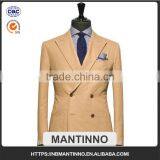 2017 Top Quality 100% Wool Beige Yellow Cotton Suit thumbnail-1