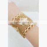 High End Hollow Cuff Bangle Gold Plating Hollow Bangle Bracelet 2016 Women Bracelet thumbnail-2
