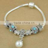 White Glass Charm Beads Bracelet Diy Animal Charm Beads Chian Bracelet Most Popular Beads Chain Bracelet thumbnail-6