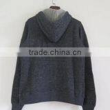 China Oem Cheaper Customized CVC60/40fleece Zippered Hoodies Wholesale Good Quality Warm Zippered Hoodies thumbnail-2