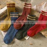 Zm33449a Women Winter Thick Knitting Pattern Cotton Socks for Wholesale thumbnail-3