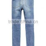 2016 Men's Jeans Denim Jeans Slim Fit Washed Distress Denim Jeans thumbnail-3
