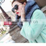 2016 Sliver Fox Fur Whole Skin Luxury Wedding Genuine Real Whole Skin Fox Fur Neck Ring Shawls Winter Women Fur Scarves Pashmina thumbnail-4