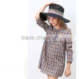 Latest Designs Fall Boutique Outfits Long Sleeve Girl Plaid Dress Wholesale Children's Boutique Clothing thumbnail-3