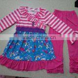 Wholesale Childrens Clothing Sets for Easter Wholesale Baby Girls Sets With Bunny and Lace Pants thumbnail-2