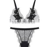 Runwaylover 5498 Hot Sale Thin Lace Embroider Bra Set thumbnail-2